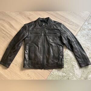 Whet Blu Men's Brown Leather Jacket